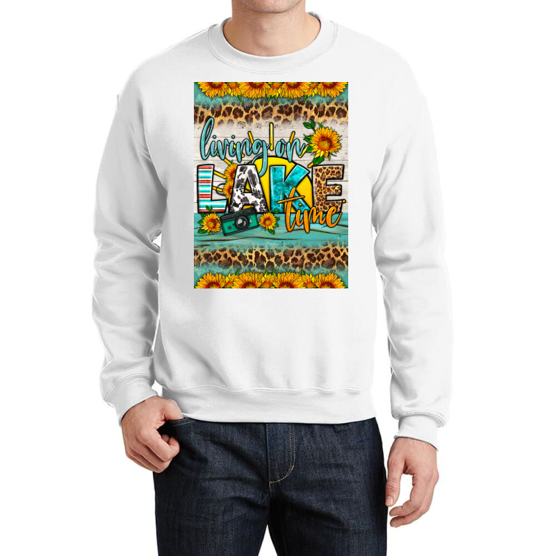 Living On Lake Time Air Freshener Crewneck Sweatshirt by HRA Design Shop | Artistshot