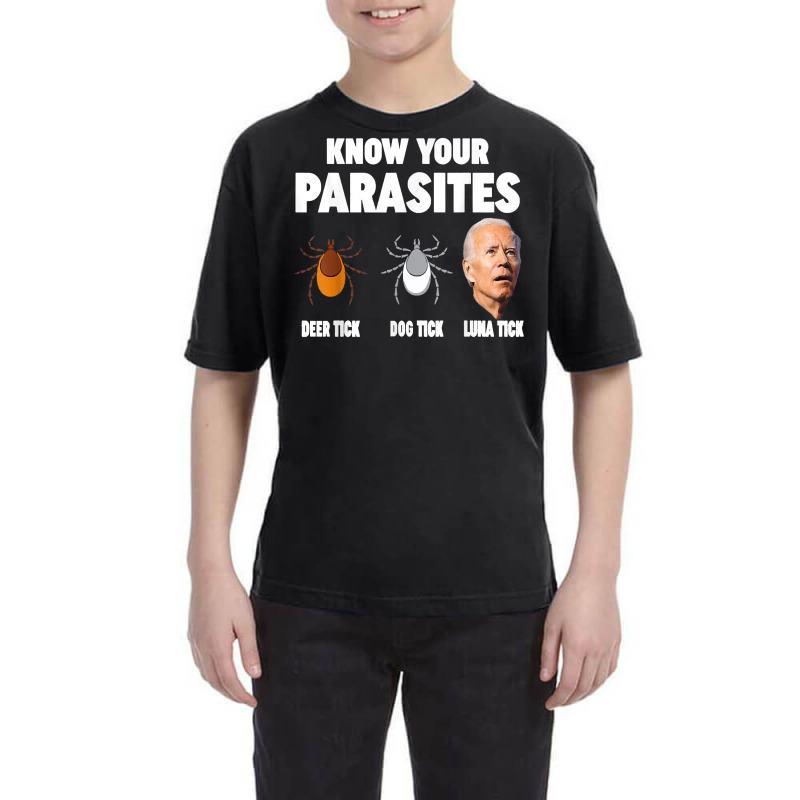 Know Your Parasites   Anti Joe Biden T Shirt Youth Tee by norhannuchols | Artistshot