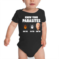 Know Your Parasites   Anti Joe Biden T Shirt Baby Bodysuit | Artistshot