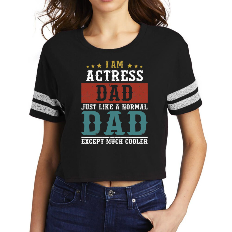 Actress Dad Fathers Day Funny Daddy Scorecard Crop Tee | Artistshot