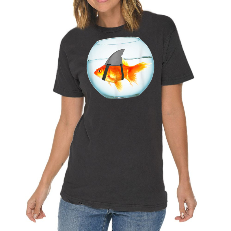 Function   Goldfish Shark Fin Fashion T Shirt Vintage T-shirt | Artistshot