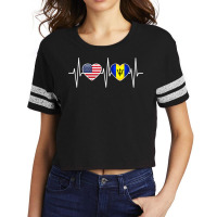 Barbados Usa Shirt Heartbeat America Barbadian Flag Bajan T Shirt Scorecard Crop Tee | Artistshot