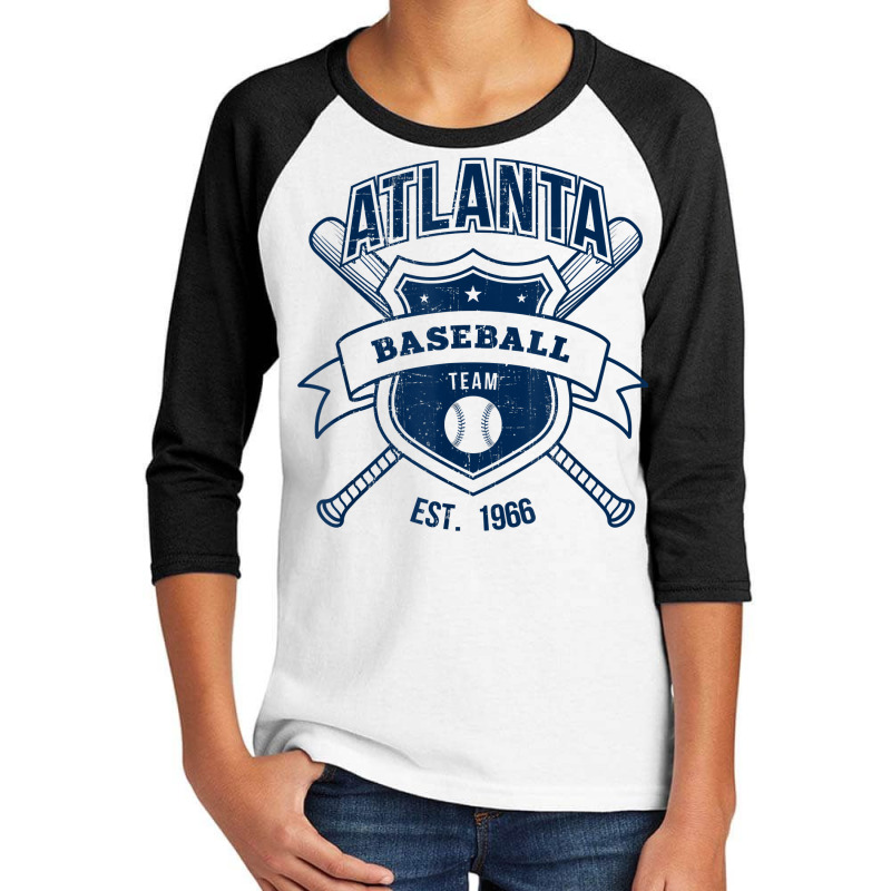 Distressed Look Brave Party Gameday Georgia Tailgate Gift T Shirt Youth 3/4 Sleeve by norhannuchols | Artistshot