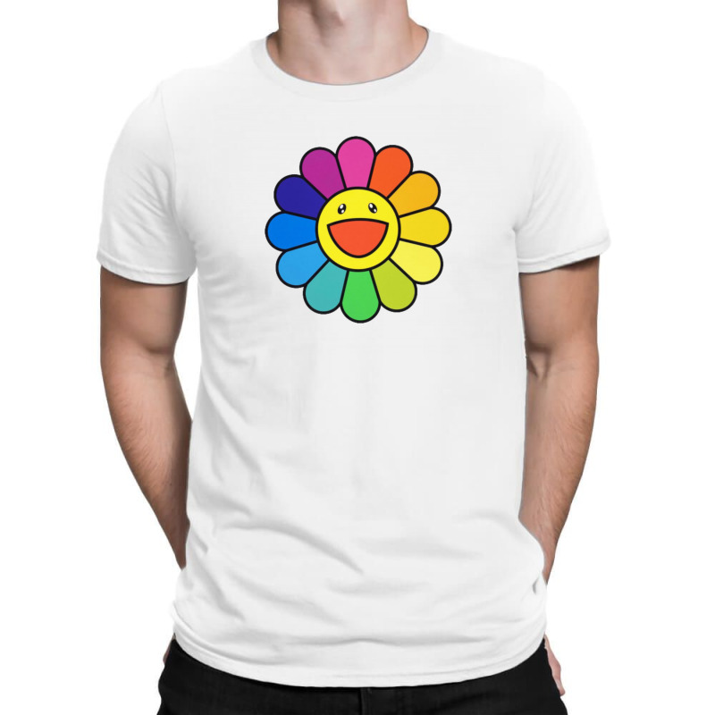 Takashi Murakami Flower Rainbow Zipper Hoodie by Artistshot