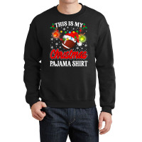 Football This Is My Christmas Football Pajama Lights Santa Xmas 124 Fo Crewneck Sweatshirt | Artistshot