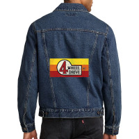 4 Wheel Drive Vintage 4x4 Overland Emblem With Stripes 4wd Men Denim Jacket | Artistshot