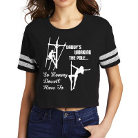 Mens Daddy Work Pole So Mommy Doesnt Have To Lineman Tshirt T Shirt Scorecard Crop Tee | Artistshot