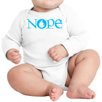 Nope  Dark Blue Magic  Island Mana Symbol T Shirt Long Sleeve Baby Bodysuit | Artistshot