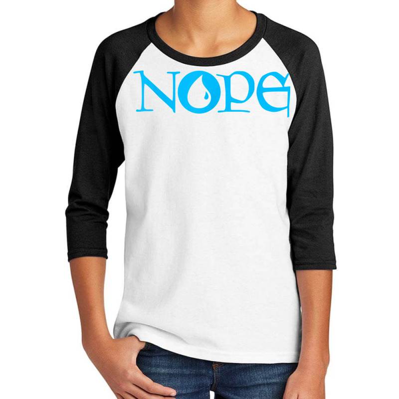 Nope  Dark Blue Magic  Island Mana Symbol T Shirt Youth 3/4 Sleeve by abdurrehmancappucci | Artistshot