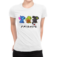 Baby Yoda And Cute Overload Babies Friends Ladies Fitted T-shirt | Artistshot