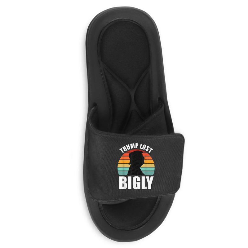 Trump Lost Bigly Slide Sandal | Artistshot