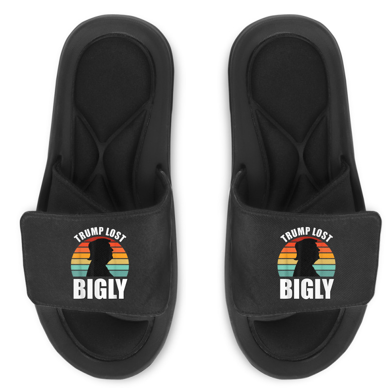 Trump Lost Bigly Slide Sandal | Artistshot