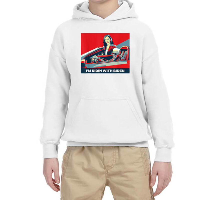 Ridin With Biden And Kamala Youth Hoodie | Artistshot