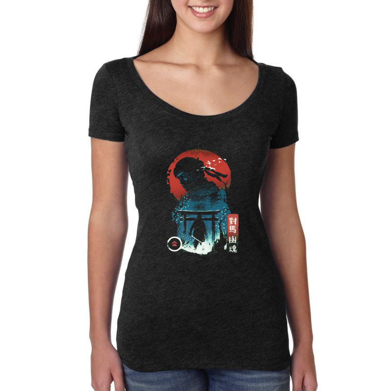 Samurai Warrior Women's Triblend Scoop T-shirt by captigajari | Artistshot