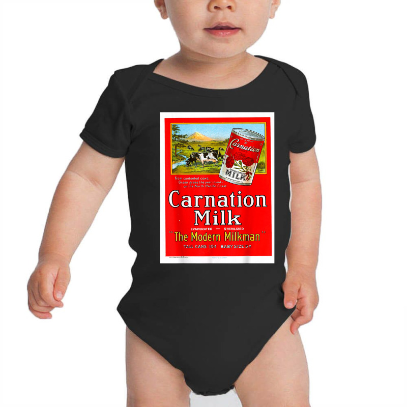 Vintage Poster   Carnation Milk Retro T Shirt Baby Bodysuit by abdurrehmancappucci | Artistshot