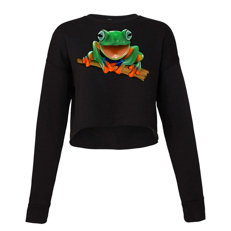 Frog Cropped Sweater by Jasminsmagicworld | Artistshot