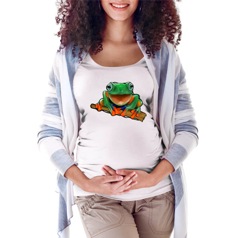 Frog Maternity Scoop Neck T-shirt by Jasminsmagicworld | Artistshot