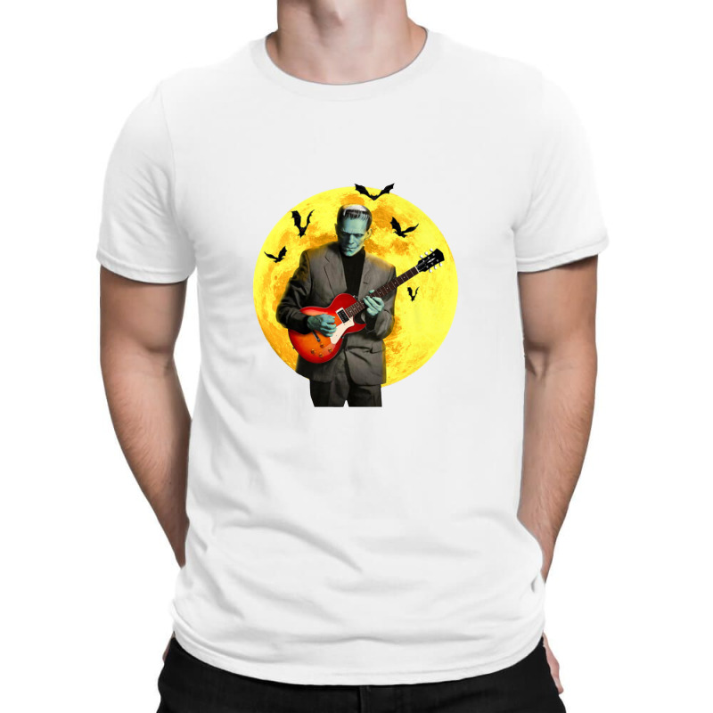 Franken Guitar Frankenstein Plays Electric Guitar Halloween Premium T-Shirt by kabelistrik | Artistshot