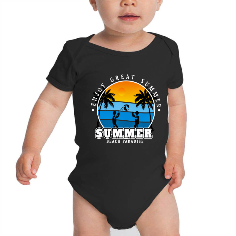 Beach Paradise Baby Bodysuit by Chiks | Artistshot