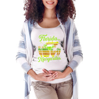 Womens Florida Salt Margaritas Not Sidewalks Beach Winter Holiday V Ne Maternity Scoop Neck T-shirt | Artistshot