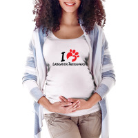 I Love Labrador Retrievers Maternity Scoop Neck T-shirt | Artistshot