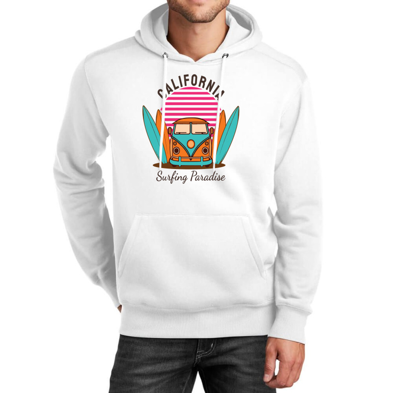 California Surfing Paradise Unisex Hoodie by aldishuher | Artistshot