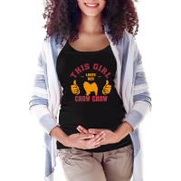 This Girl Loves Her Chow Chow Maternity Scoop Neck T-shirt | Artistshot