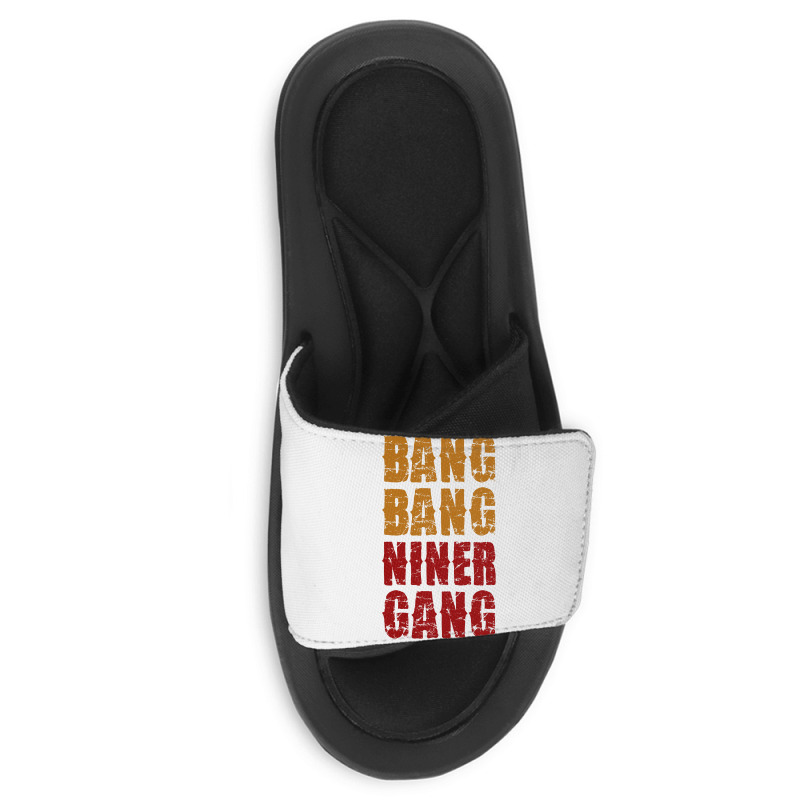 Bang Bang Niner Gang Football Slide Sandal | Artistshot