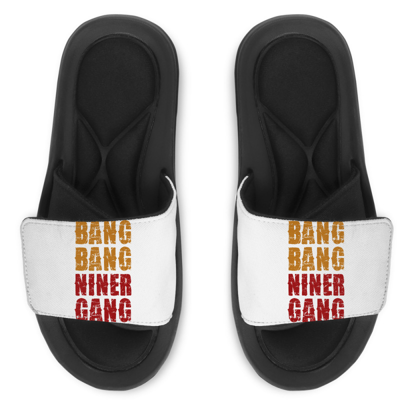 Bang Bang Niner Gang Football Slide Sandal | Artistshot