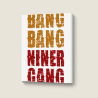 Bang Bang Niner Gang Football Portrait Canvas Print | Artistshot