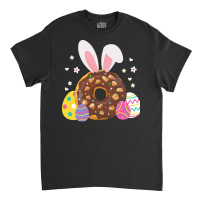 Donut Lover T  Shirt Easter Donut Bunny Ears Eggs Cute Dessert Pastry Classic T-shirt | Artistshot