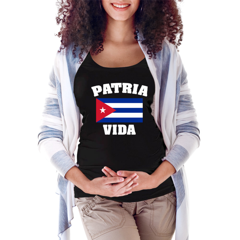 Vote Cuba Flag Maternity Scoop Neck T-shirt by ronde | Artistshot