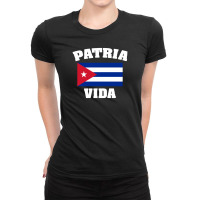 Vote Cuba Flag Ladies Fitted T-shirt | Artistshot