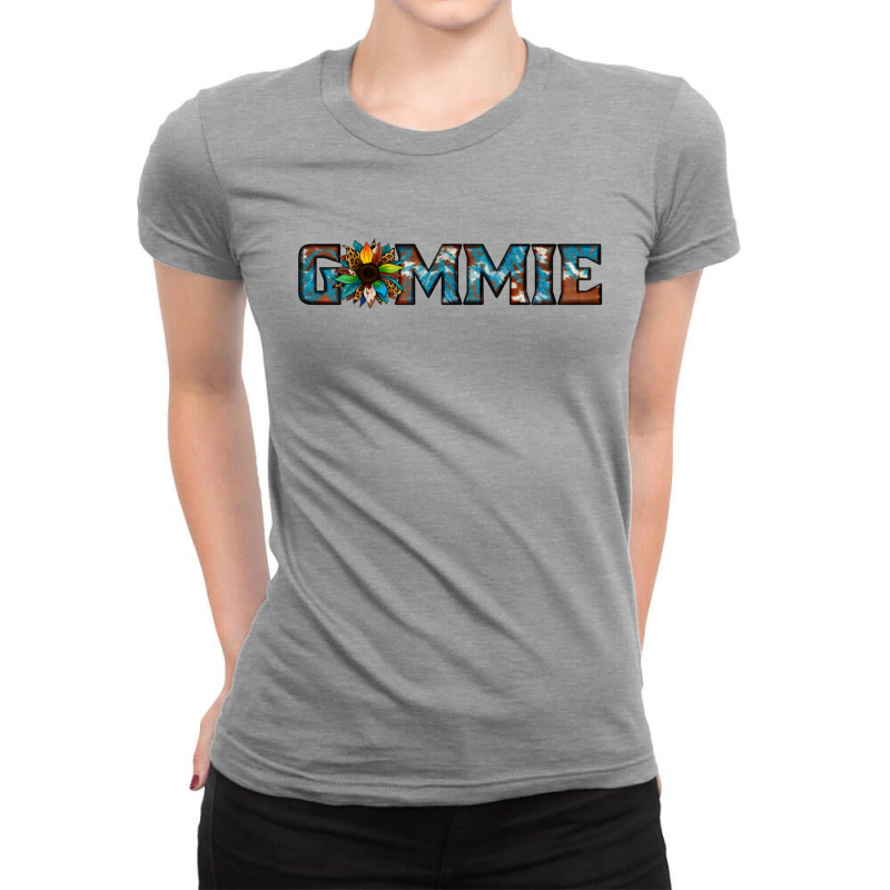 Gammie Sunflower Cowhide Ladies Fitted T-shirt | Artistshot