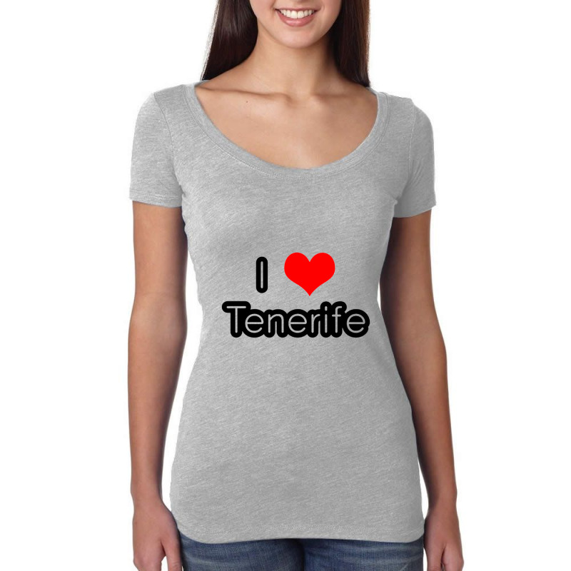 I Love Tenerife Women's Triblend Scoop T-shirt by saterseim | Artistshot