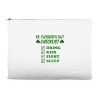 St Patrick Day Checklist Accessory Pouches | Artistshot