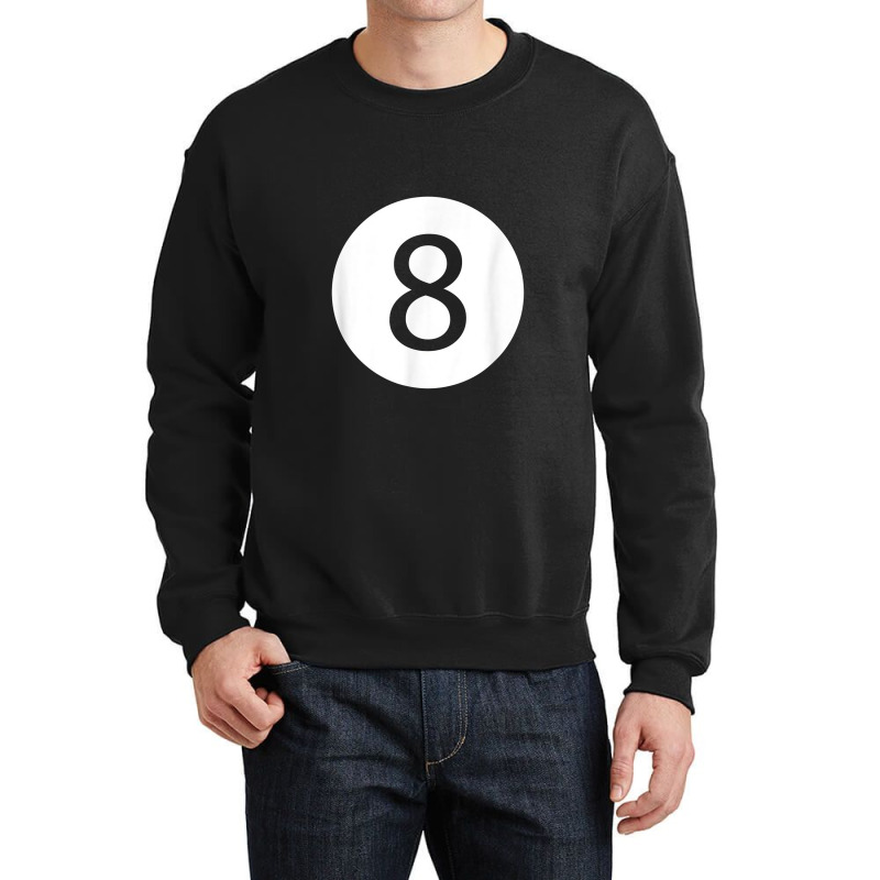 Efunny 8 Ball Magic Eight Ball Billiards Pool Black Crewneck Sweatshirt | Artistshot