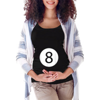 Efunny 8 Ball Magic Eight Ball Billiards Pool Black Maternity Scoop Neck T-shirt | Artistshot