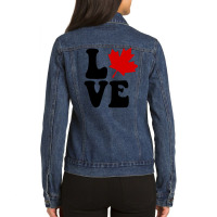 Canada Day Ladies Denim Jacket | Artistshot