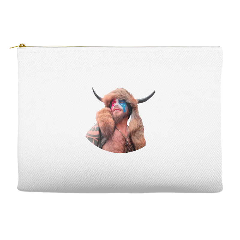 The Horned Shirtless Trump Protestor Accessory Pouches | Artistshot