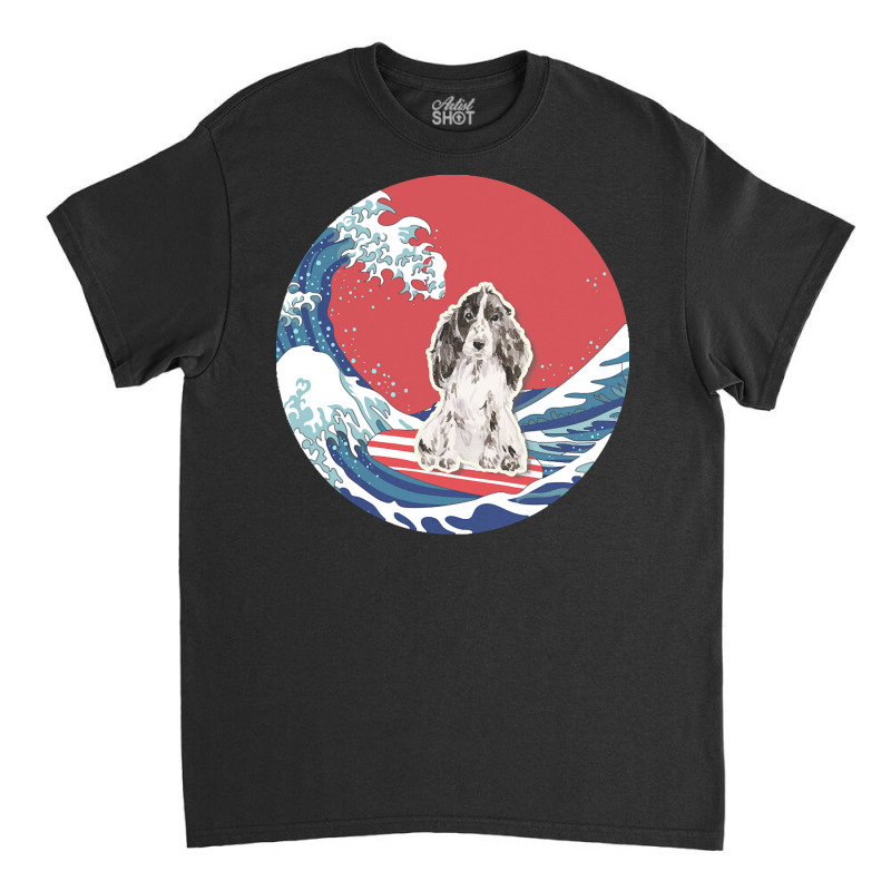 Cocker Spaniel T  Shirt Cocker Spaniel Gifts   Ocean Waves Surfing Coc Classic T-shirt by doorsinful | Artistshot