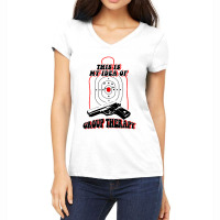 Shooter   This Is My Idea Of Group Therapy Women's V-neck T-shirt | Artistshot