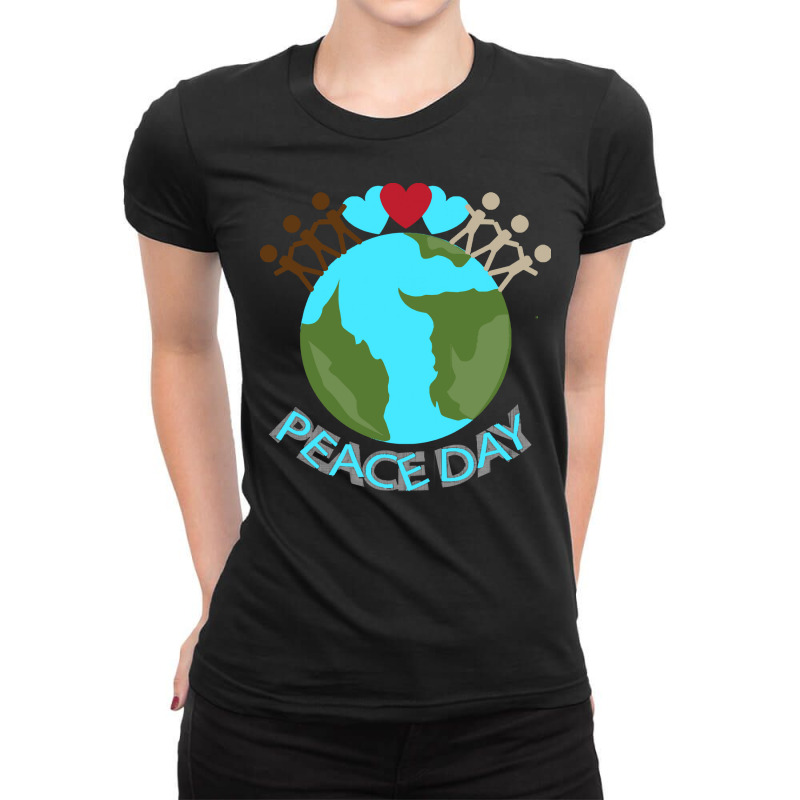 Peace Day T  Shirt Peace Day International Event T  Shirt Ladies Fitted T-Shirt by actsetting | Artistshot