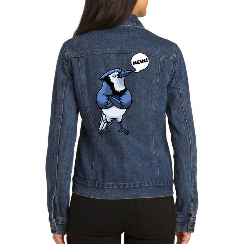 Blue Jay Bird T  Shirt Blue Jay Bird Cyanocitta Cristata T  Shirt Ladies Denim Jacket by martyprosacco868 | Artistshot