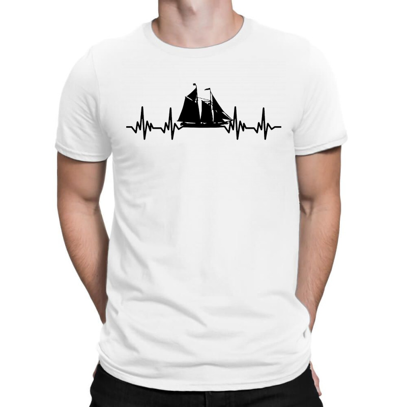 Sailing Sail Boat   Heartbeat T-shirt | Artistshot