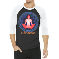 International Yoga Day 2021 T  Shirt International Yoga Day Sukhasana 3/4 Sleeve Shirt | Artistshot