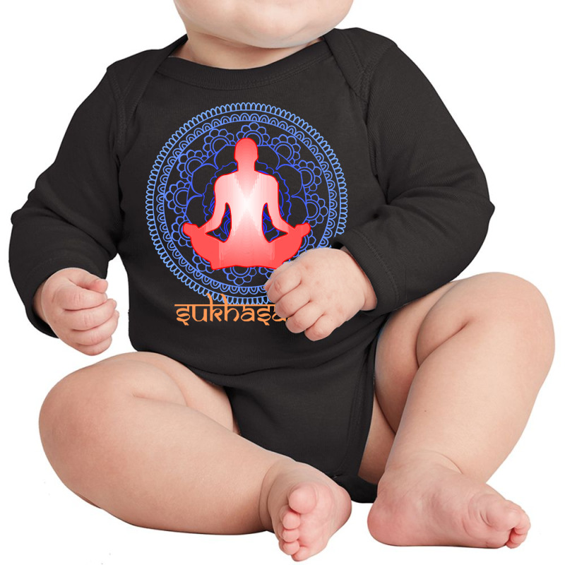 International Yoga Day 2021 T  Shirt International Yoga Day Sukhasana Long Sleeve Baby Bodysuit by trompeloise212 | Artistshot