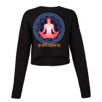 International Yoga Day 2021 T  Shirt International Yoga Day Sukhasana Cropped Sweater | Artistshot