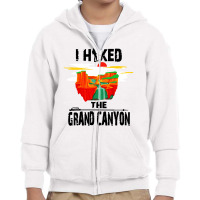 I Hiked The Grand Canyon Youth Zipper Hoodie | Artistshot