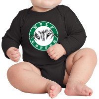 Wolf Coffee 4 Long Sleeve Baby Bodysuit | Artistshot